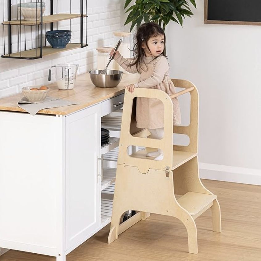 Torre di osservazione per bambini Alba 3 in 1 ‚Äì Legno ‚Äì H91 cm