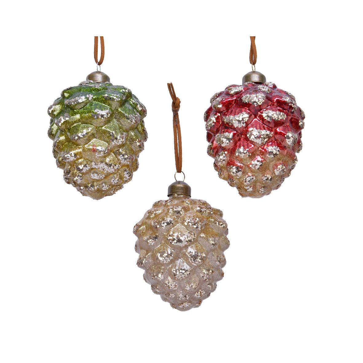 Pendaglio pigna glitter Kaemingk