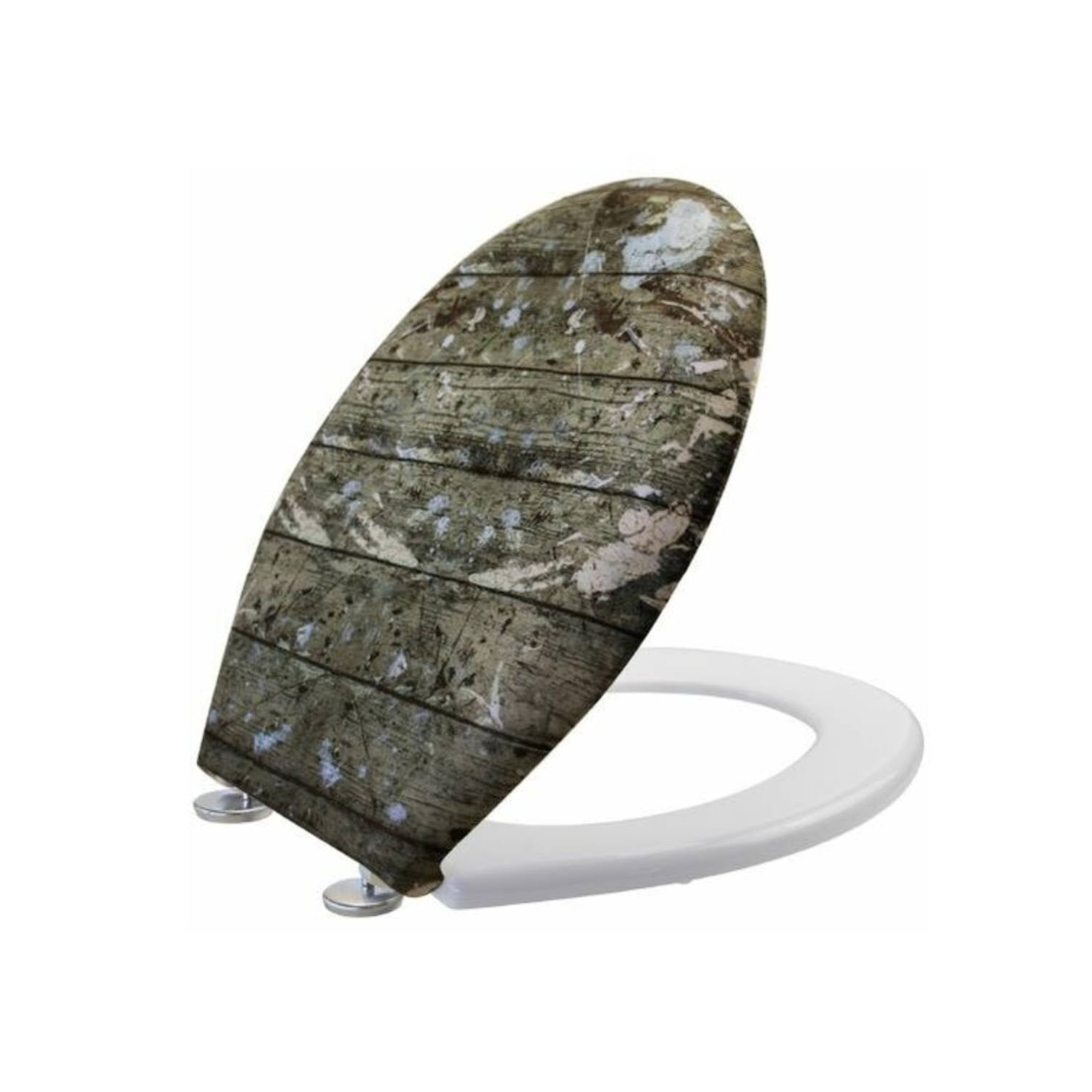 Sedile wc in termoindurente finto legno
