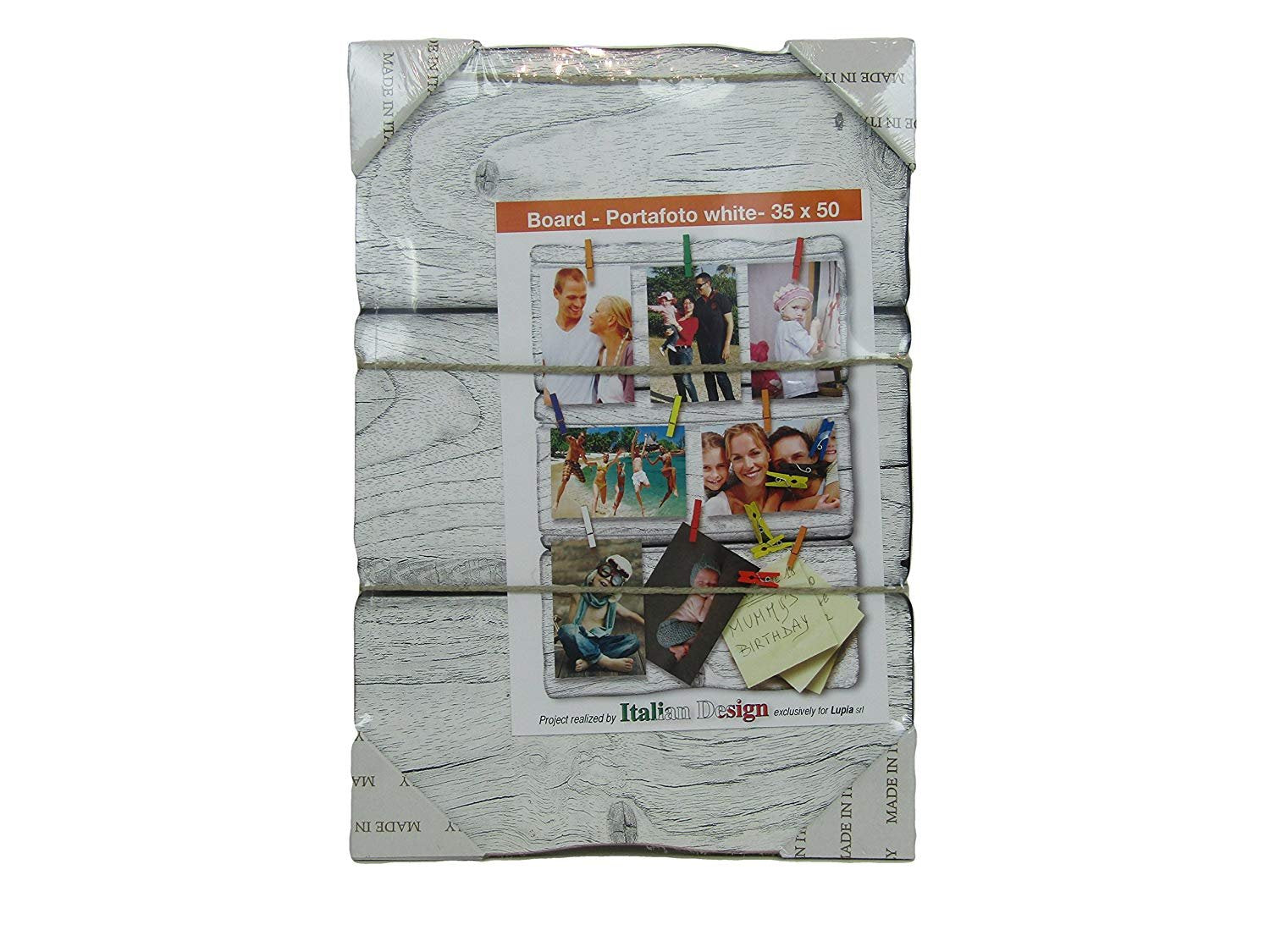 Portafoto da appendere shabby White board 35X50 - LUPIA