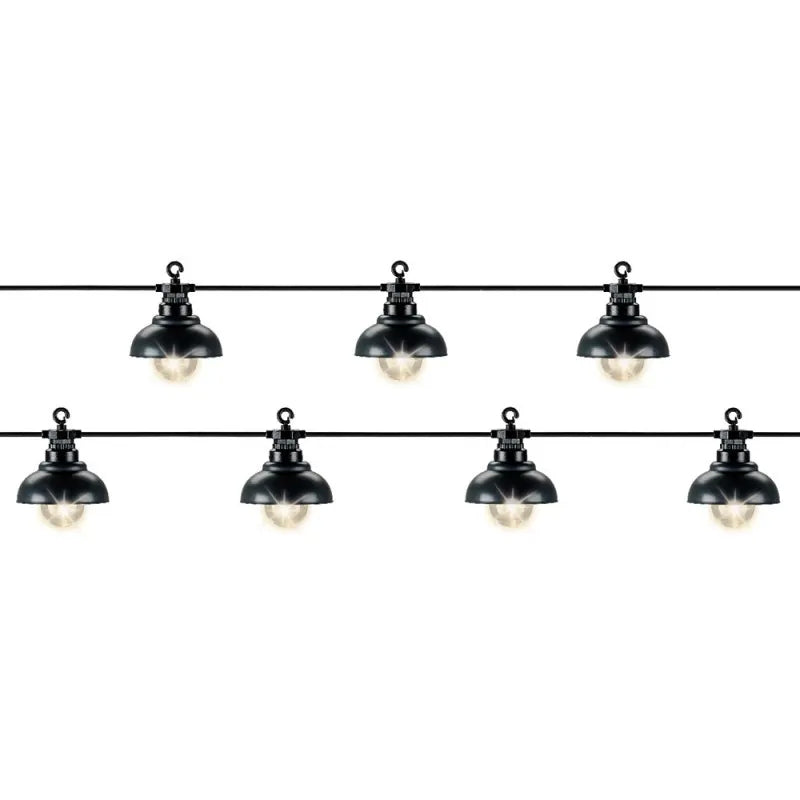 Filo lampadine LED Nero 450cm-10 luci