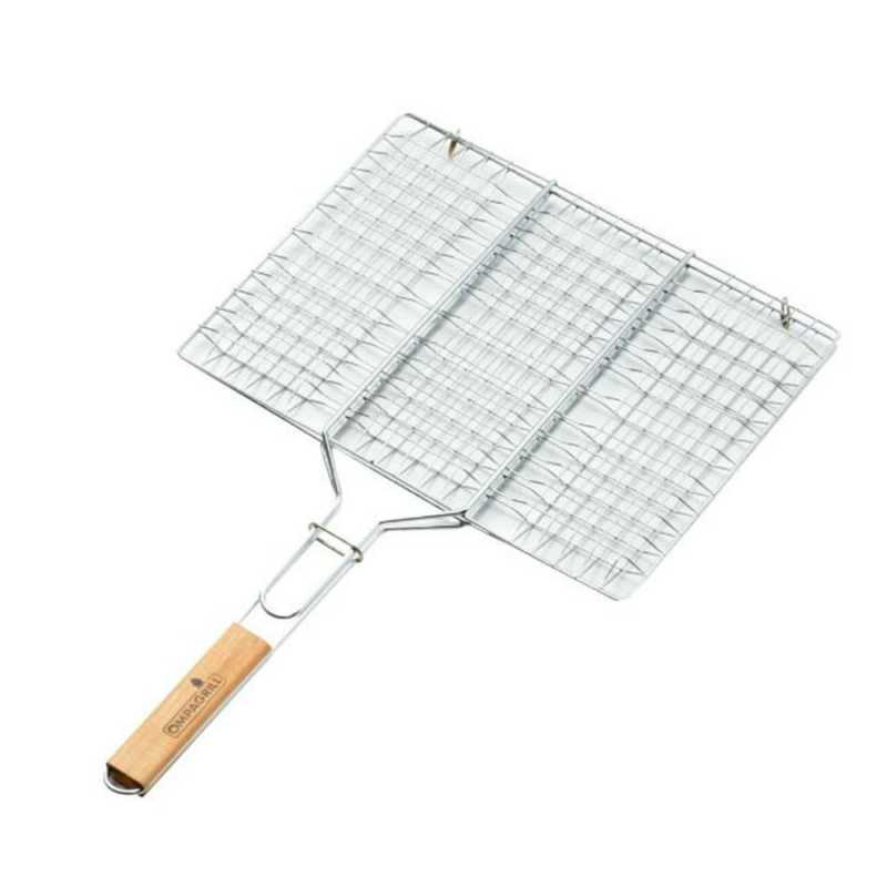 Griglia a rete manico in legno 30x40