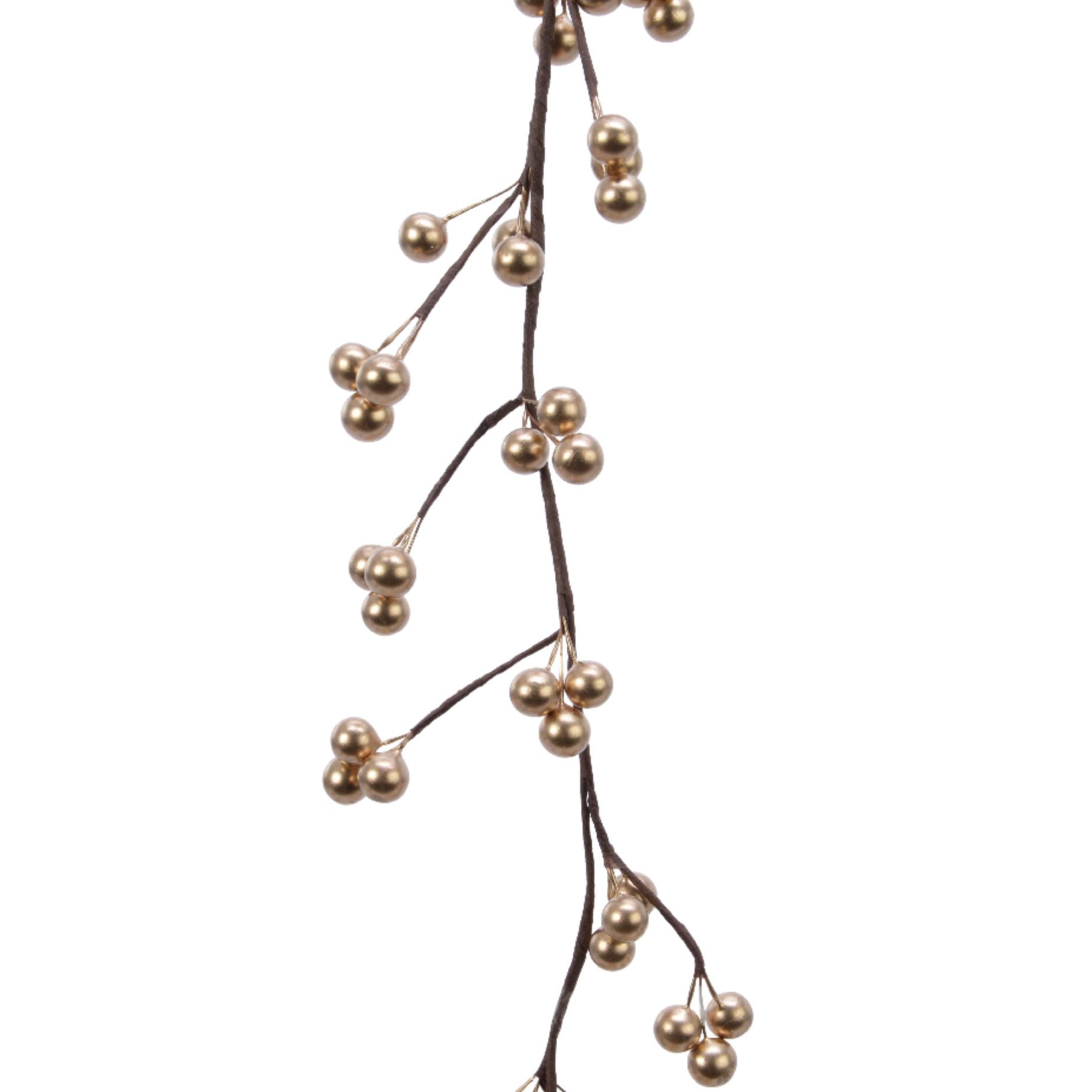 Ramo bacche oro 130 cm