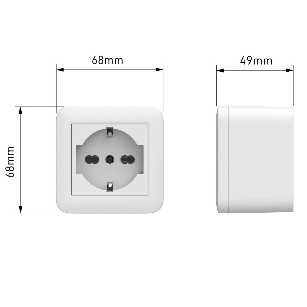 Contenitore con Presa Schuko Fixa 4