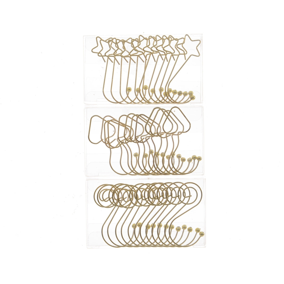 Confezione di 12 pezzi di ganci per palline o per addobbi