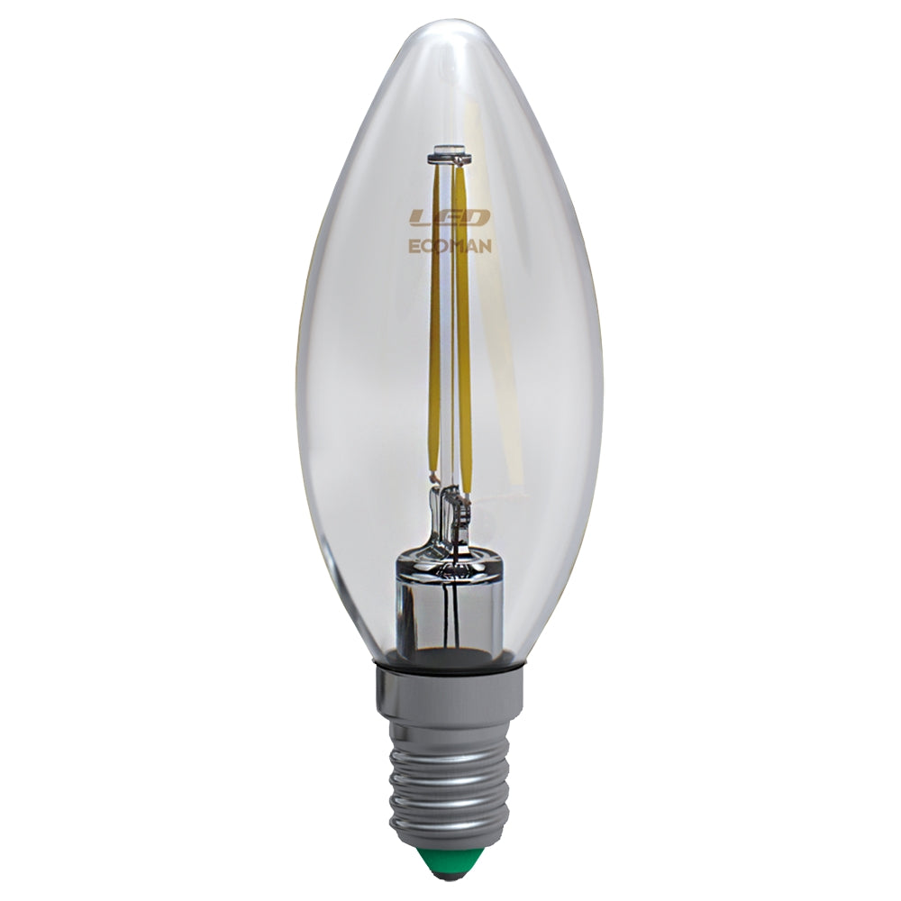 Lampadina LED candela filo Clear 4W
