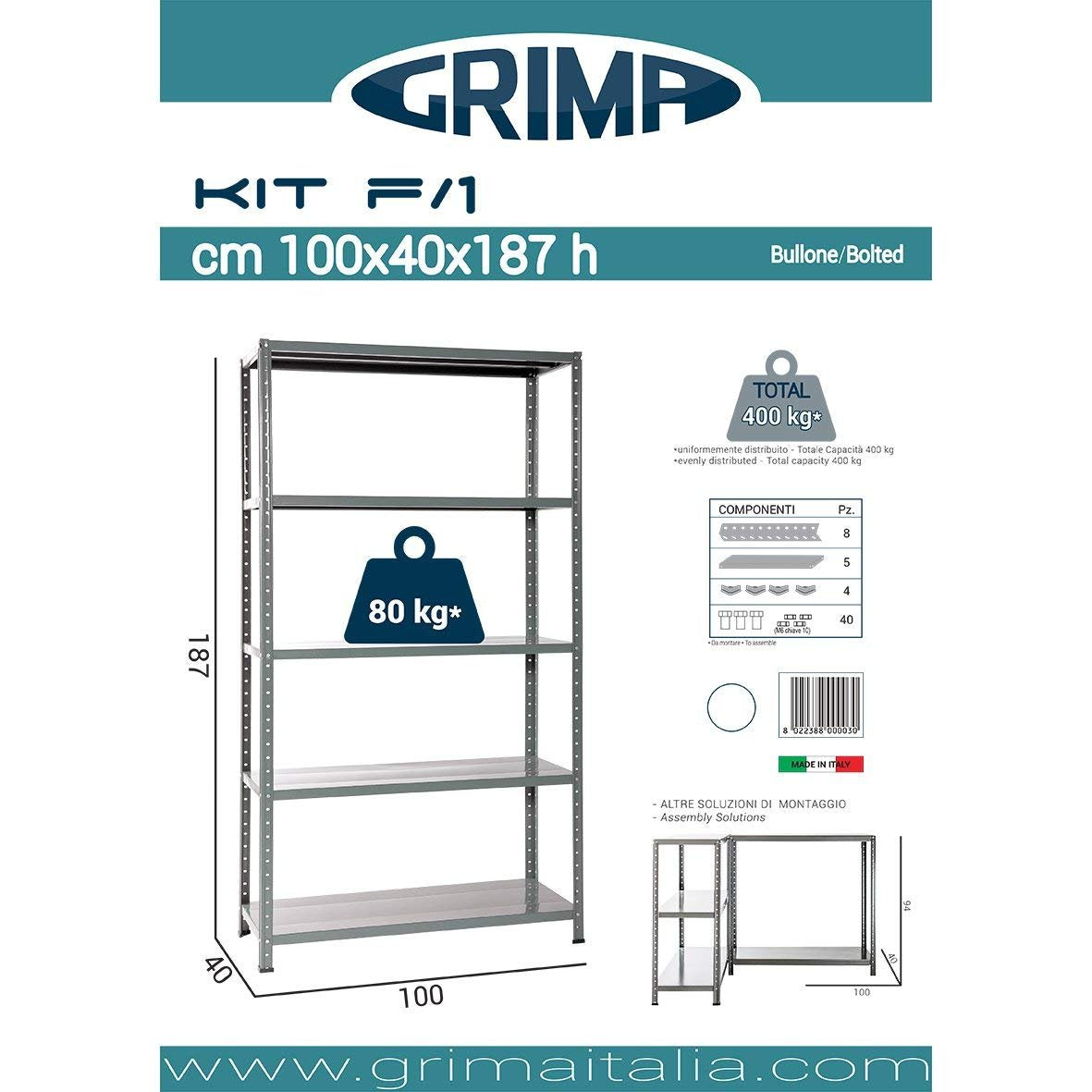 Kit Scaffale 5 Piani 3