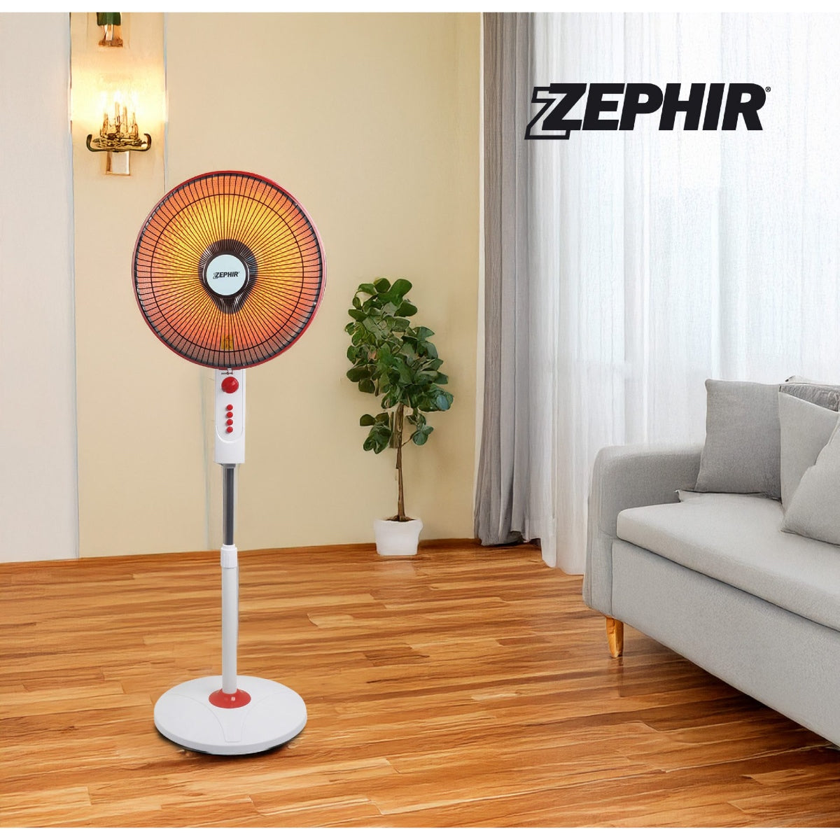 Stufa Parabola a Carbonio Oscillante – 500/1000 W