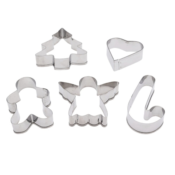 Box 10 forme biscotti natalizie INOX