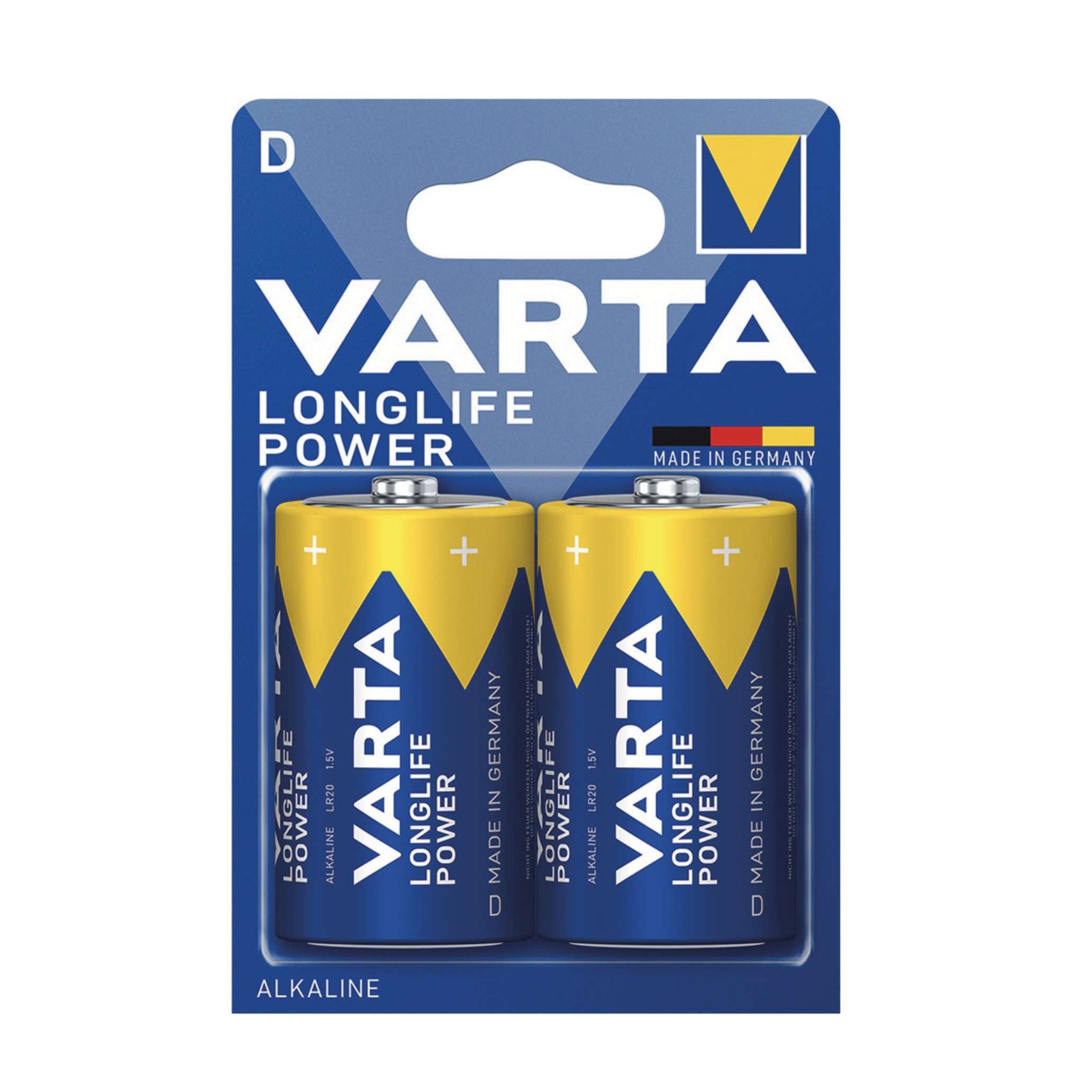 Pila Batteria Torcia BL2 LongLife Power Varta x2