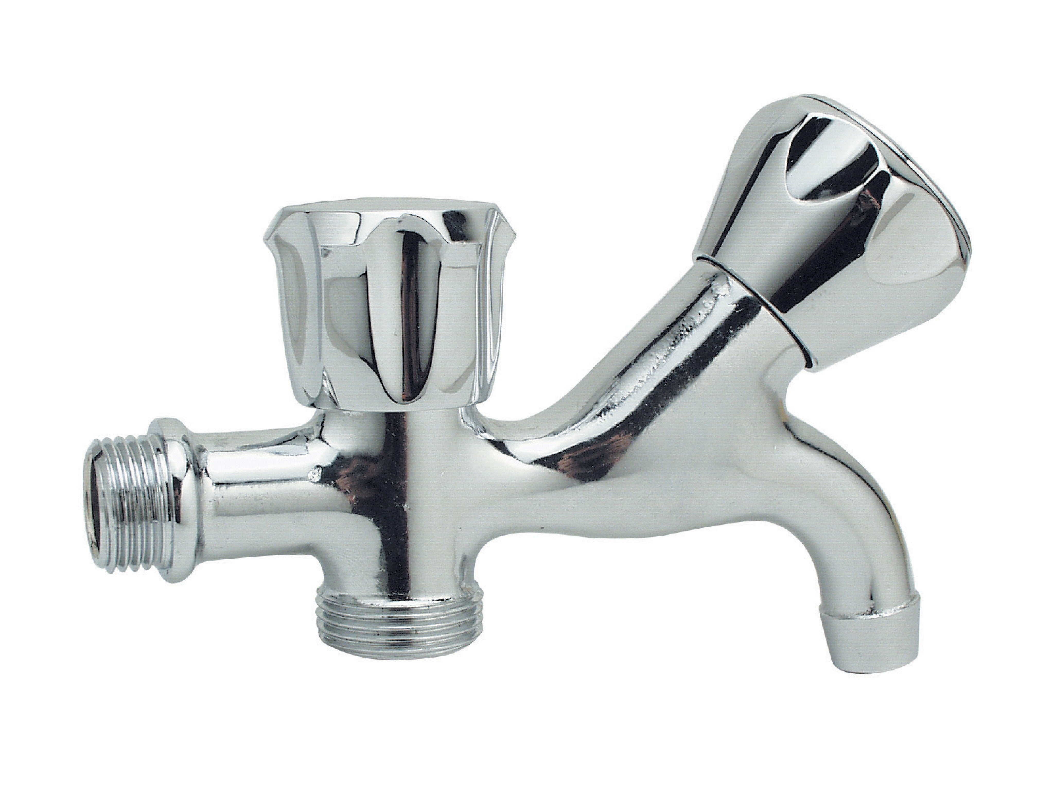 RUBINETTO MULTIPLO CON ATTACCO LAVATRICE 1/2 X 3/4