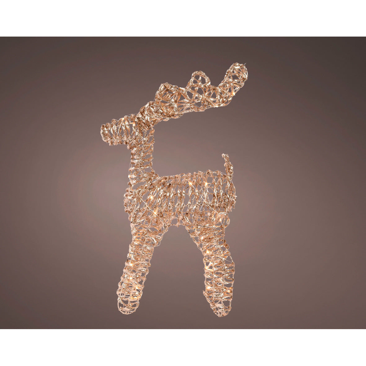 Renna natalizia microled a batteria 55 cm