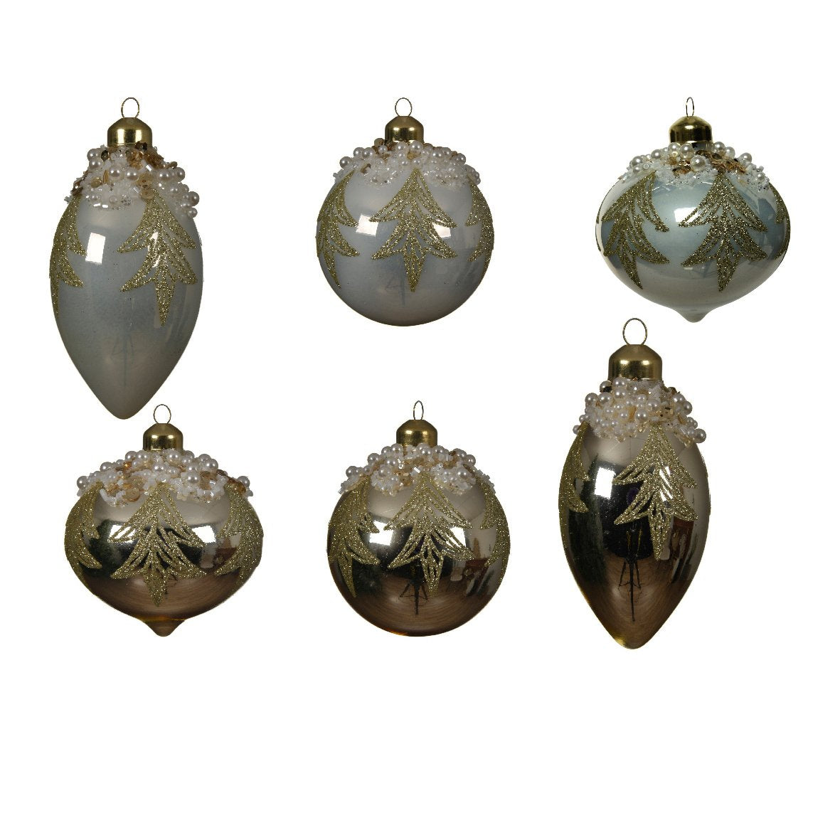 Palla natalizia 8 cm in vetro