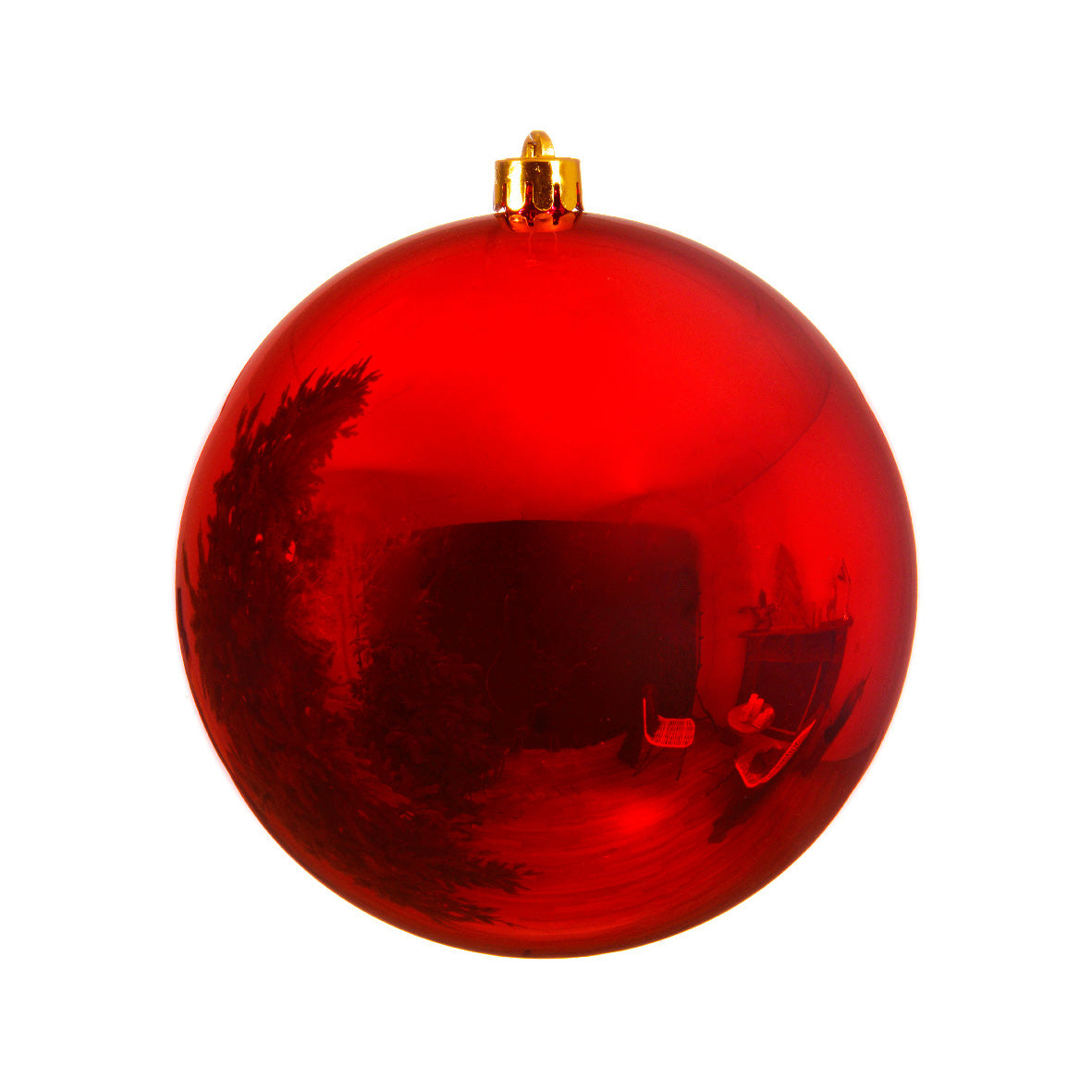 Pallina natalizia sfera rossa 14 cm