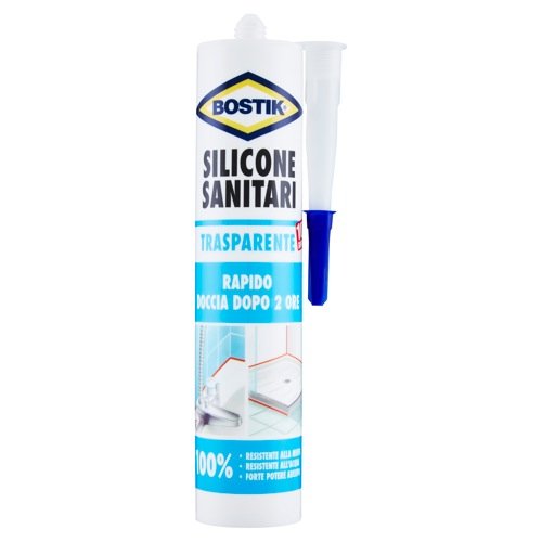 SILICONE BOSTIK TRASPARENTE PER SANITARI ML.280 - UHU BOSTIK D2457
