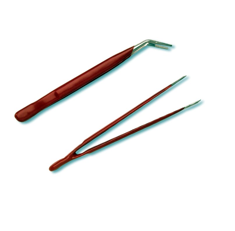 Set 2 pinzette a molla