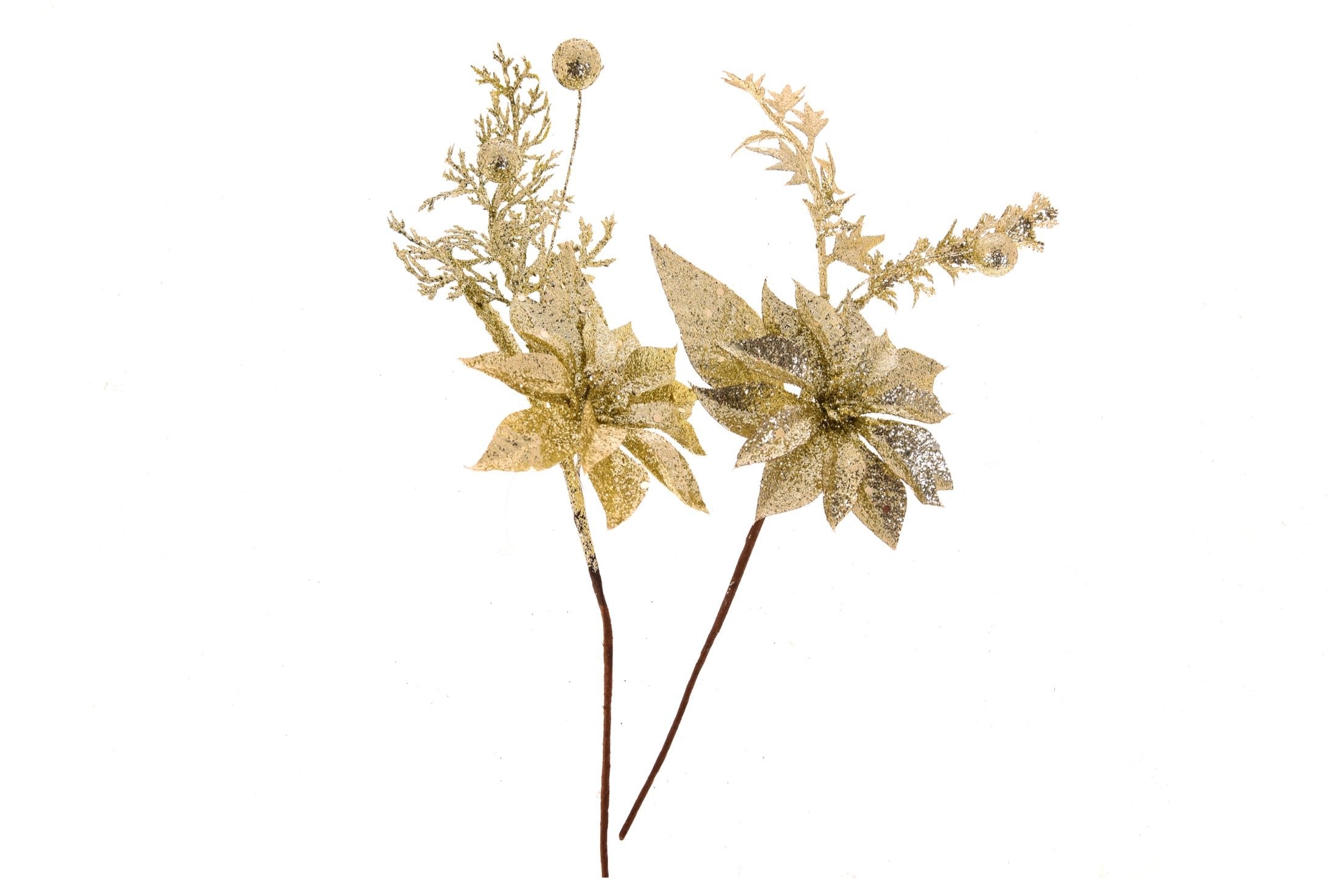 Pick natalizio glitter oro