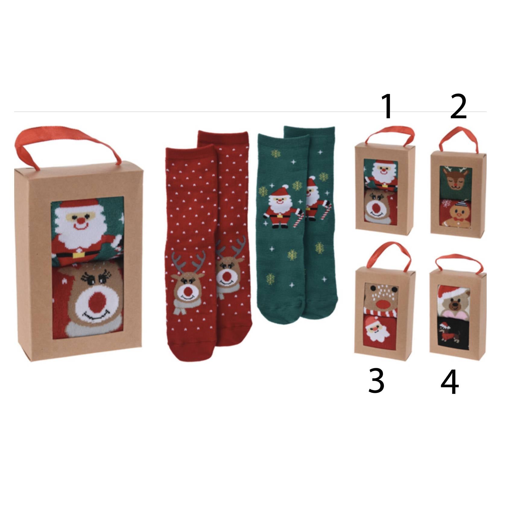 Calze natalizie taglia unica 36-41