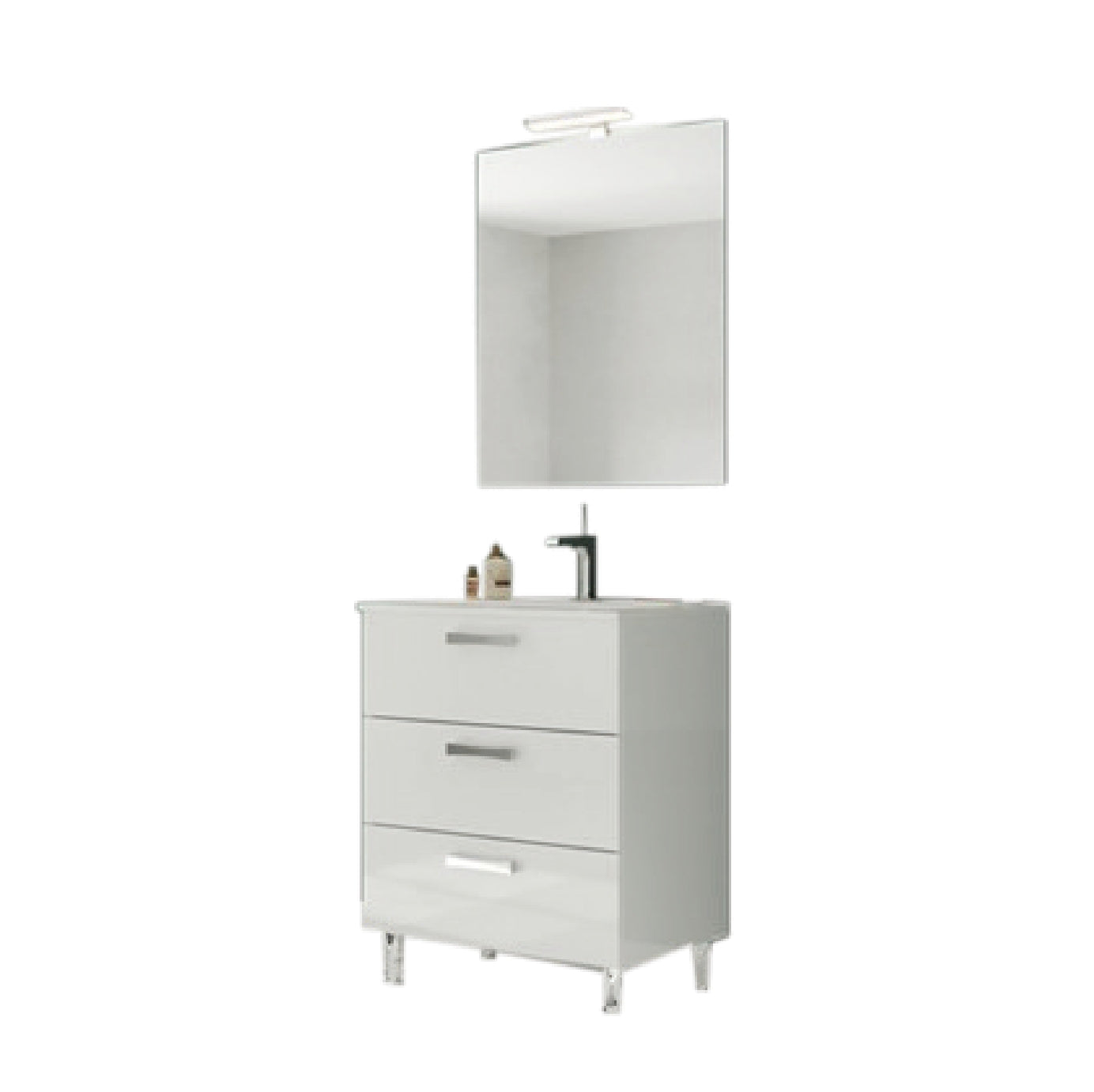 Composizione Tokyo 80 cm bianco lucido