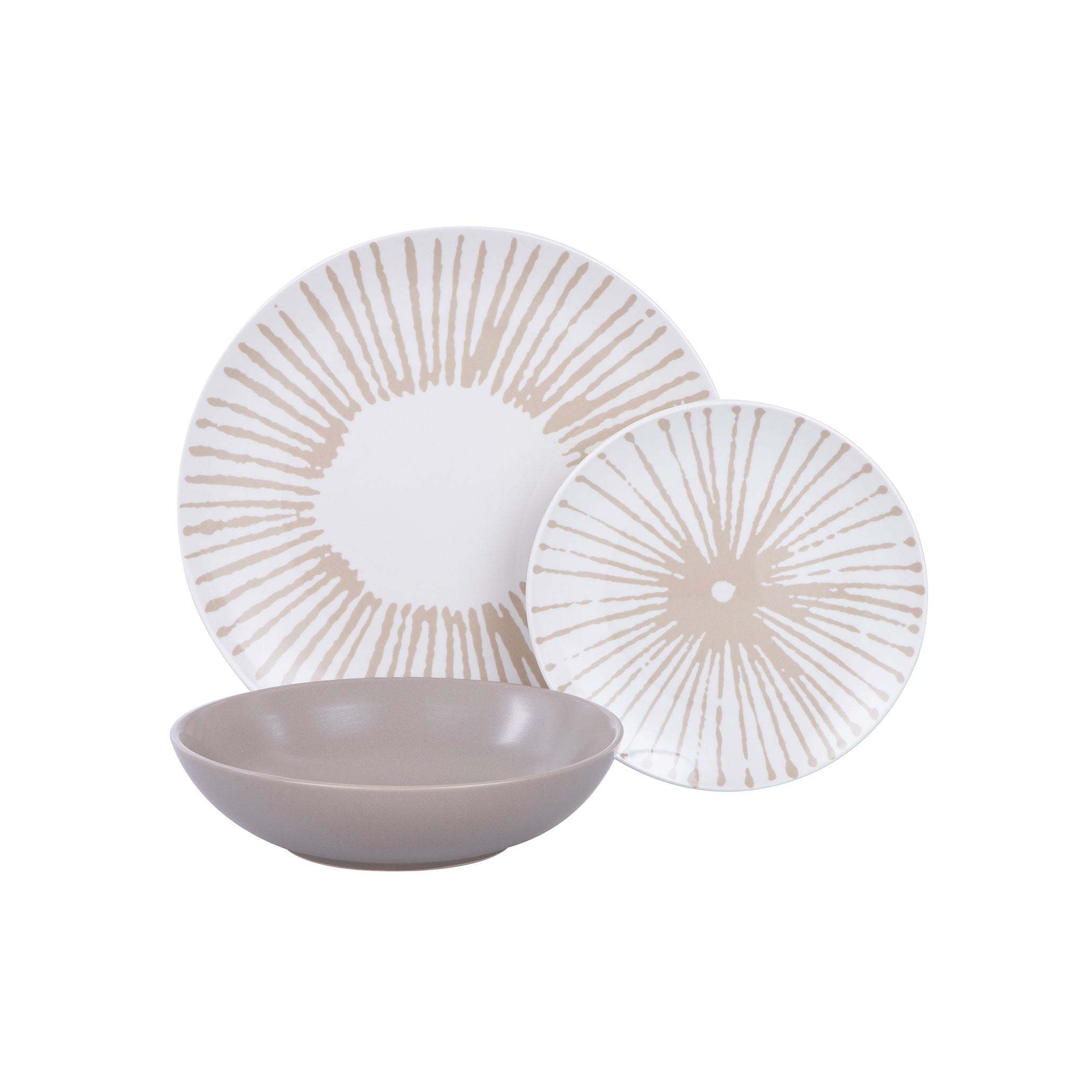 Set tavola 18 Pz Jelly tortora