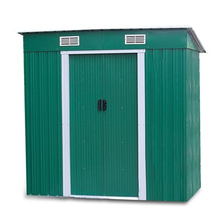 CASETTA MEDIA STORE IN LAMIERA COLORE VERDE 182X194 CM