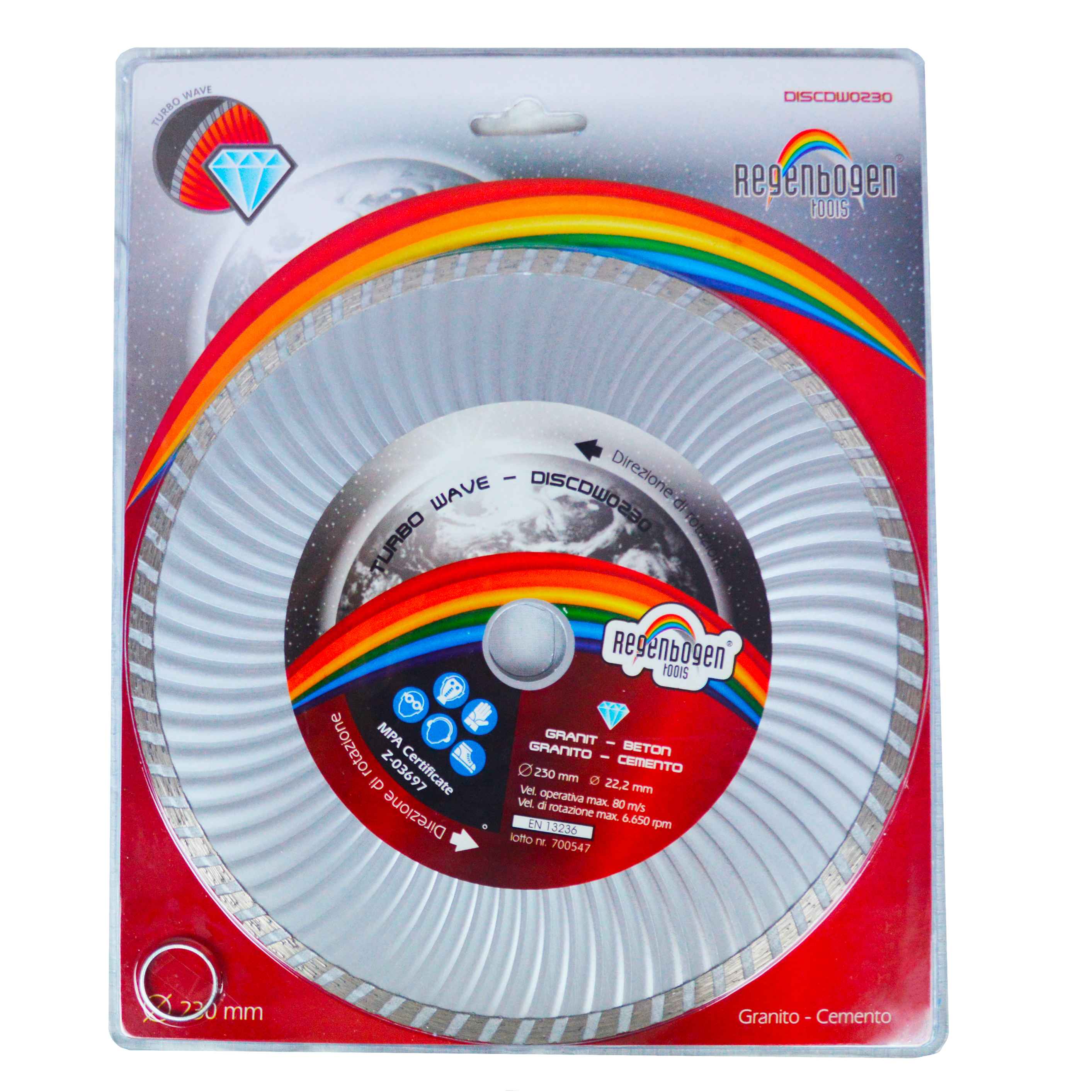 Disco Diamantato  Turbo wave √∏230mm