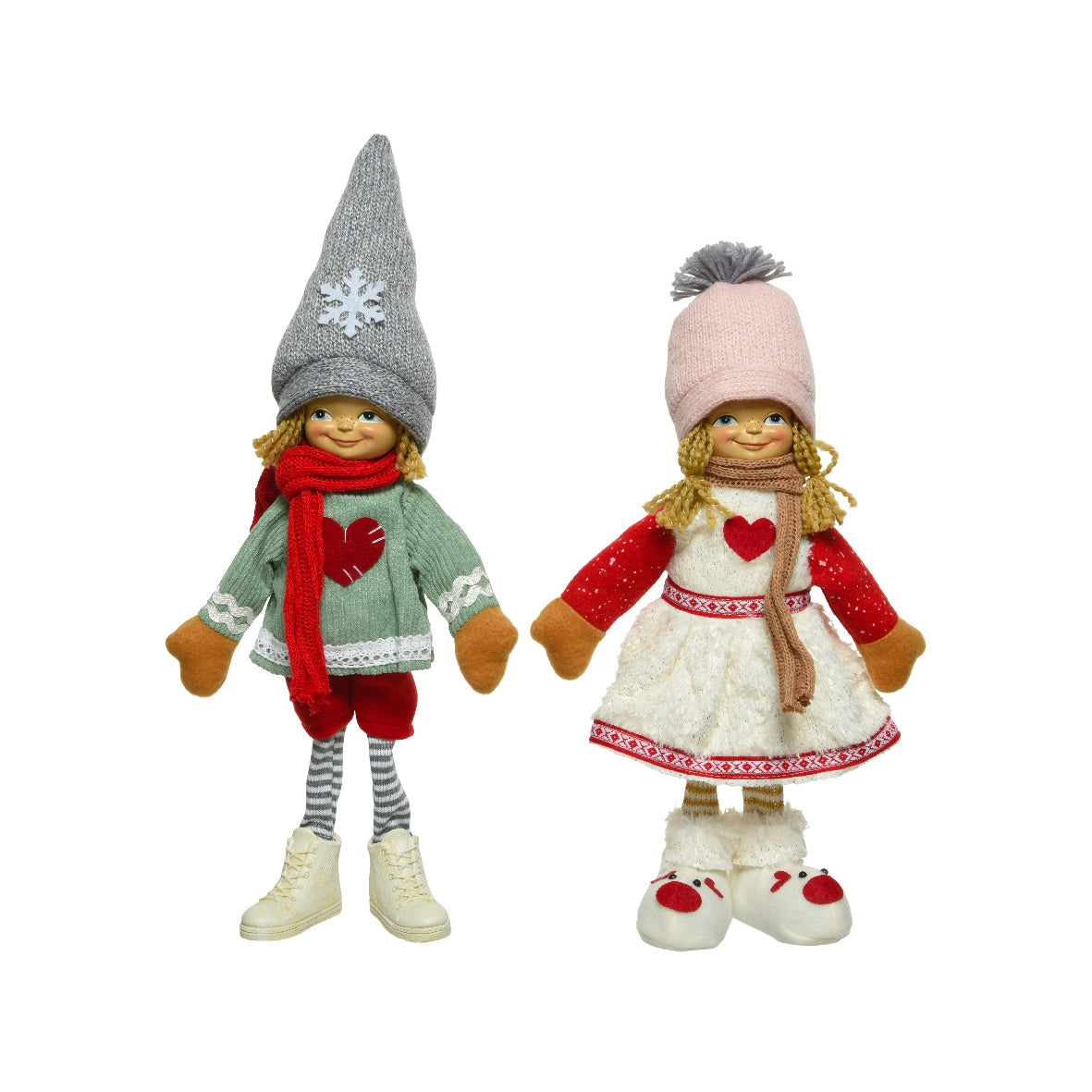 Bambola natalizia in stoffa Kaemingk 25 cm