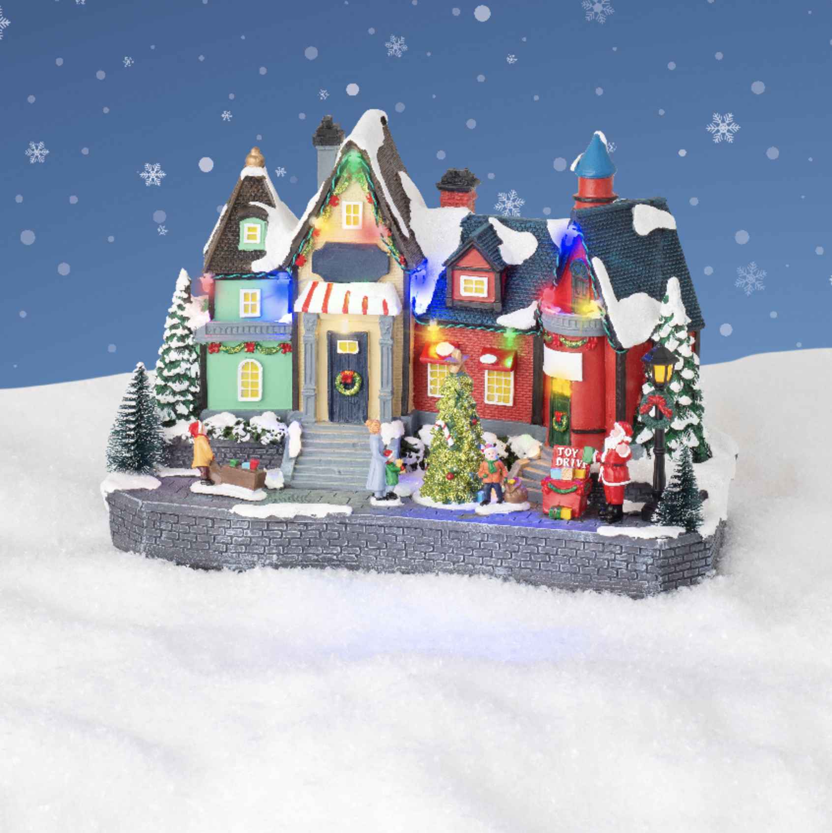 Scenario case natalizie LED