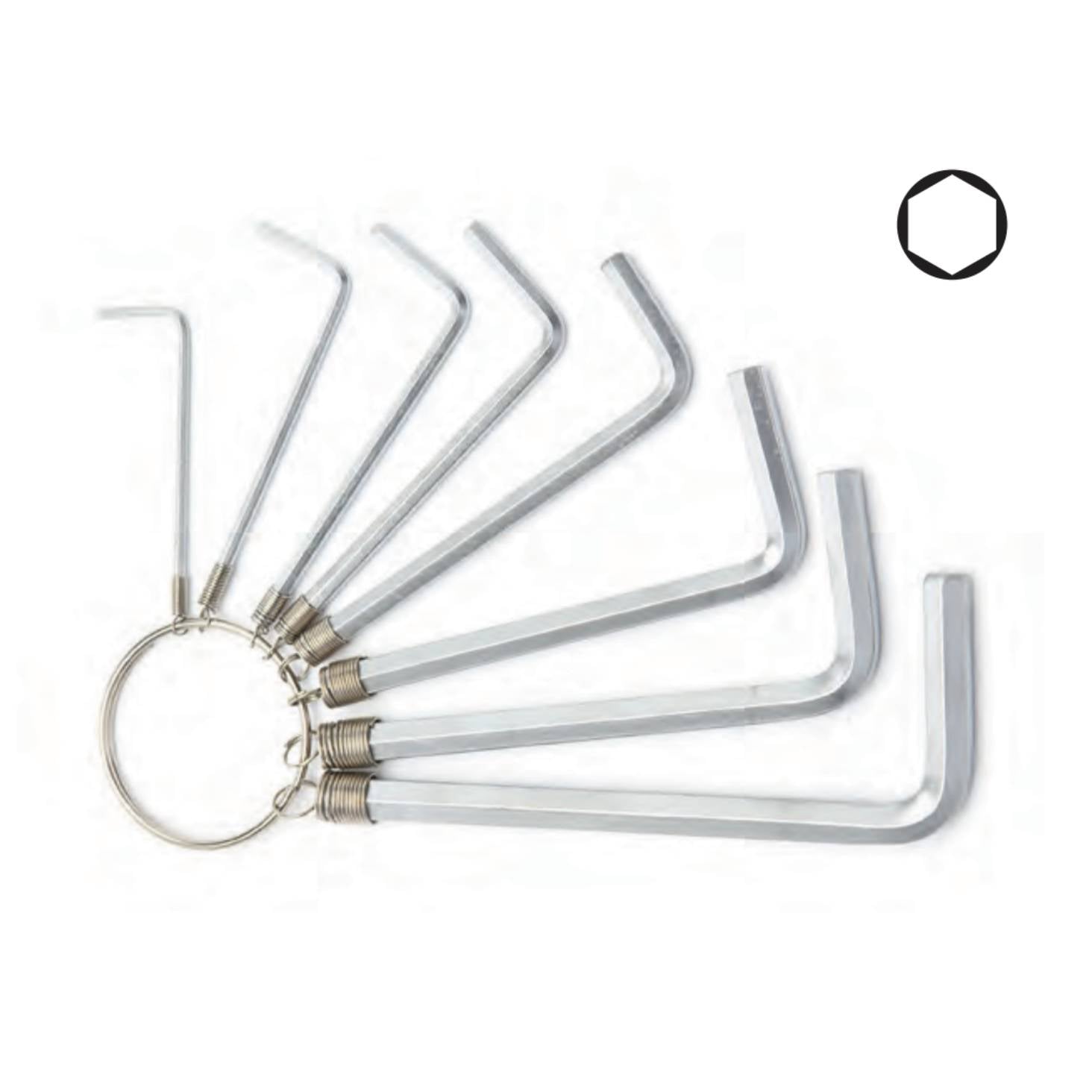 Chiavi esagonali cromo