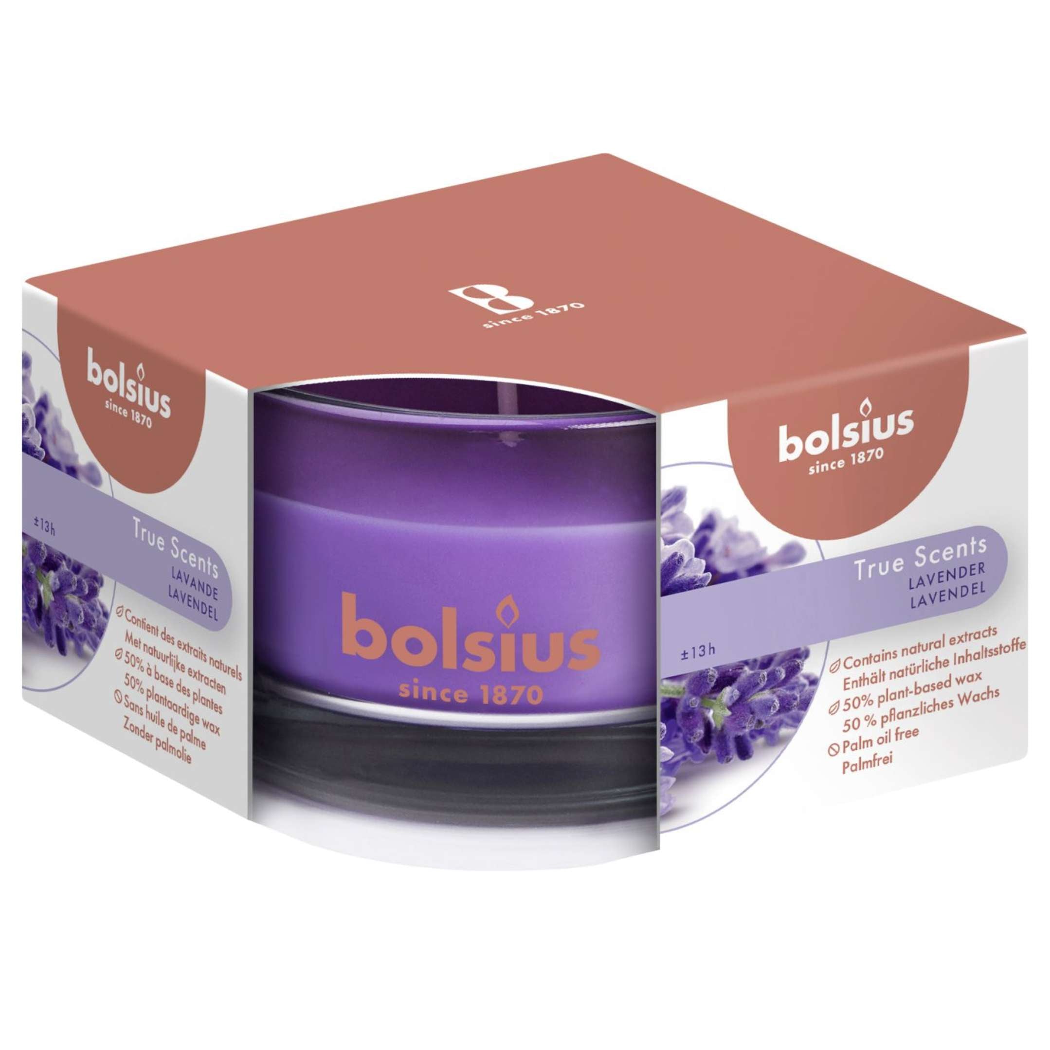 Candele in vetro profumate Bolsius 4