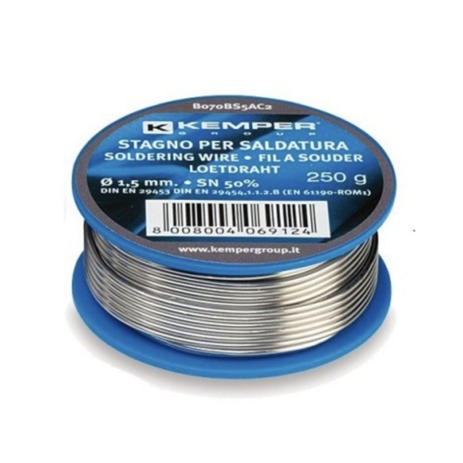 Filo stagno 50% 250 Gr. Diam. 1,5 mm