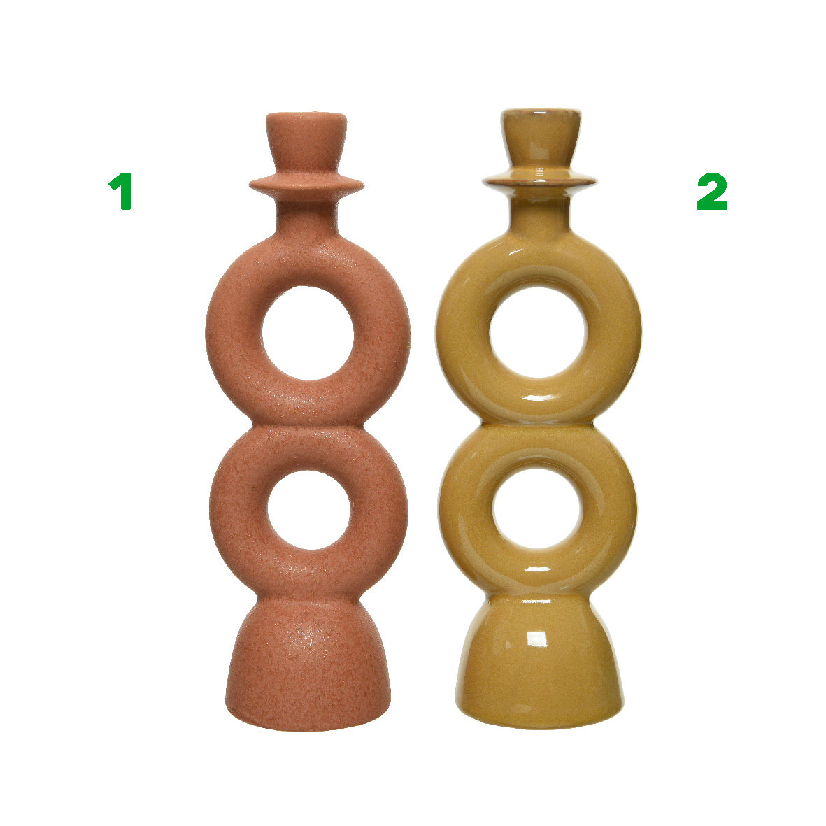 Candelabro gres lucido