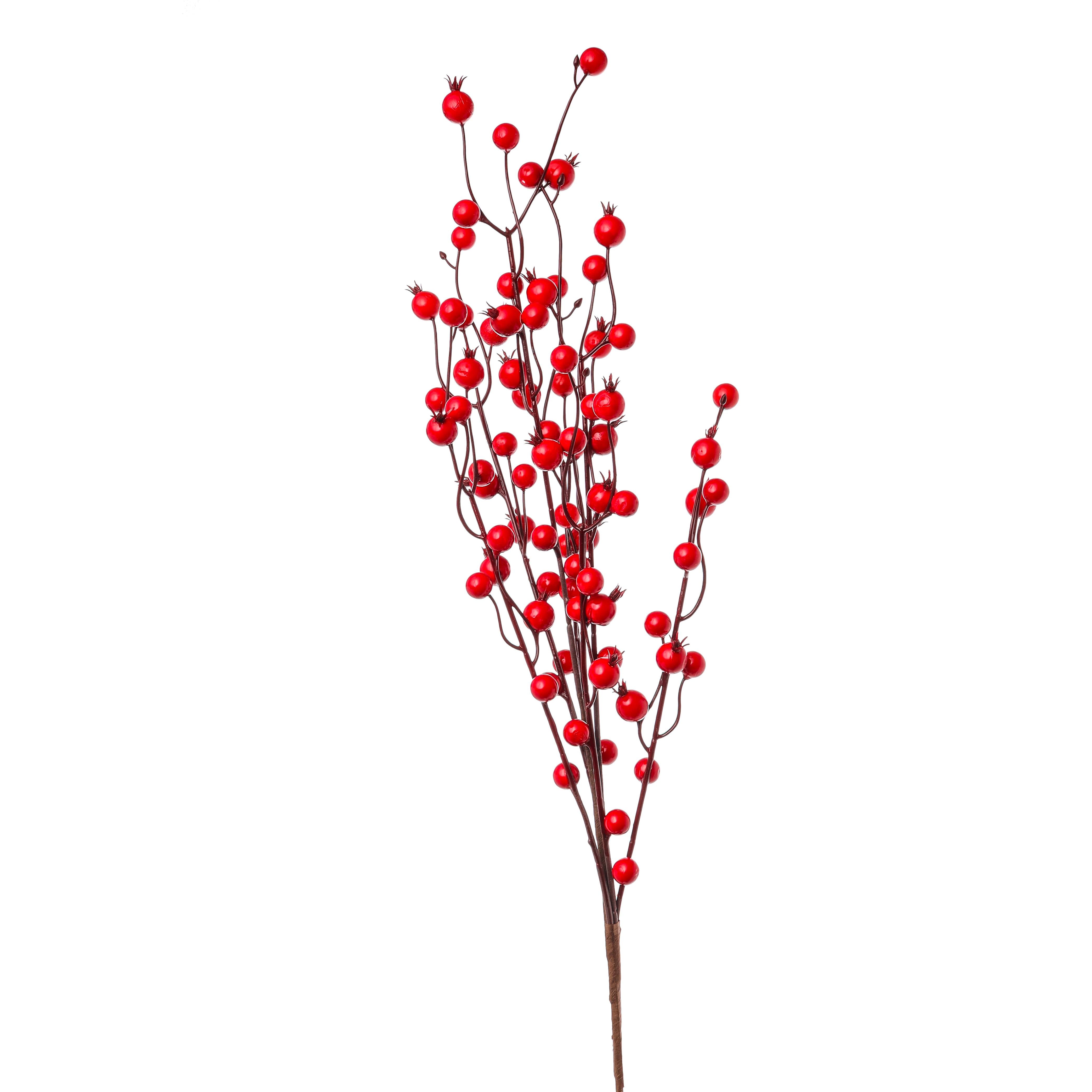 Tralcio bacche rosse 76 cm