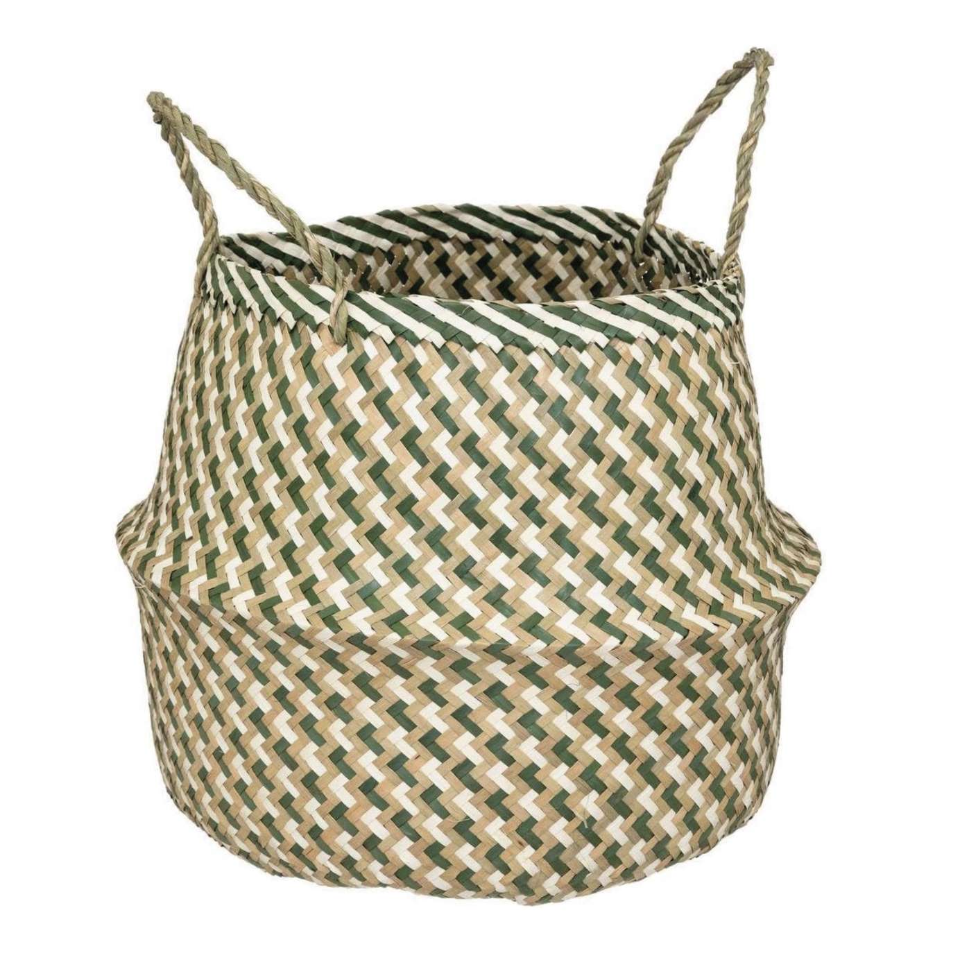 Cestino pieghevole in giunco verde √ò35 cm ‚Äì Atmosphera