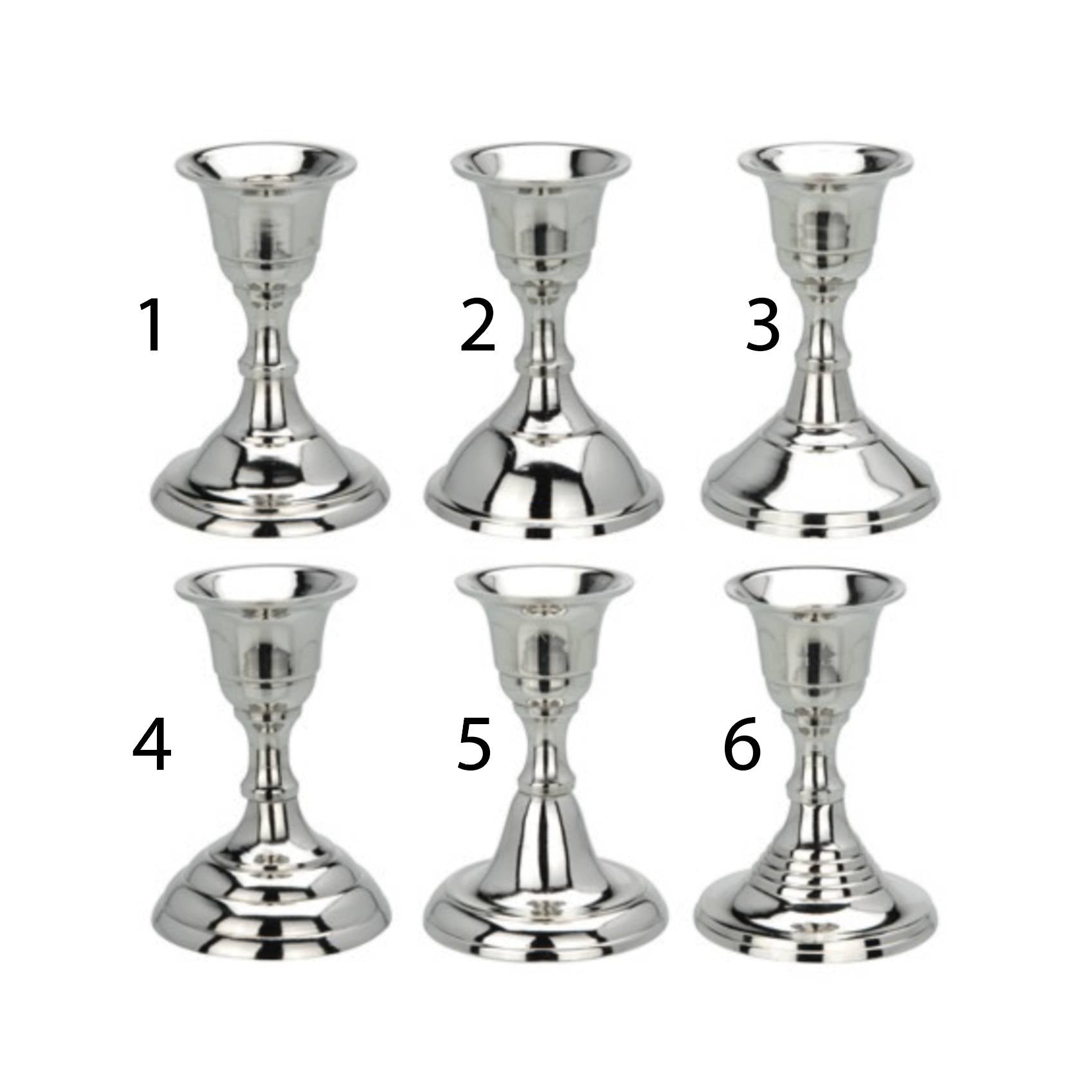 Candeliere in nickel 8,8 cm