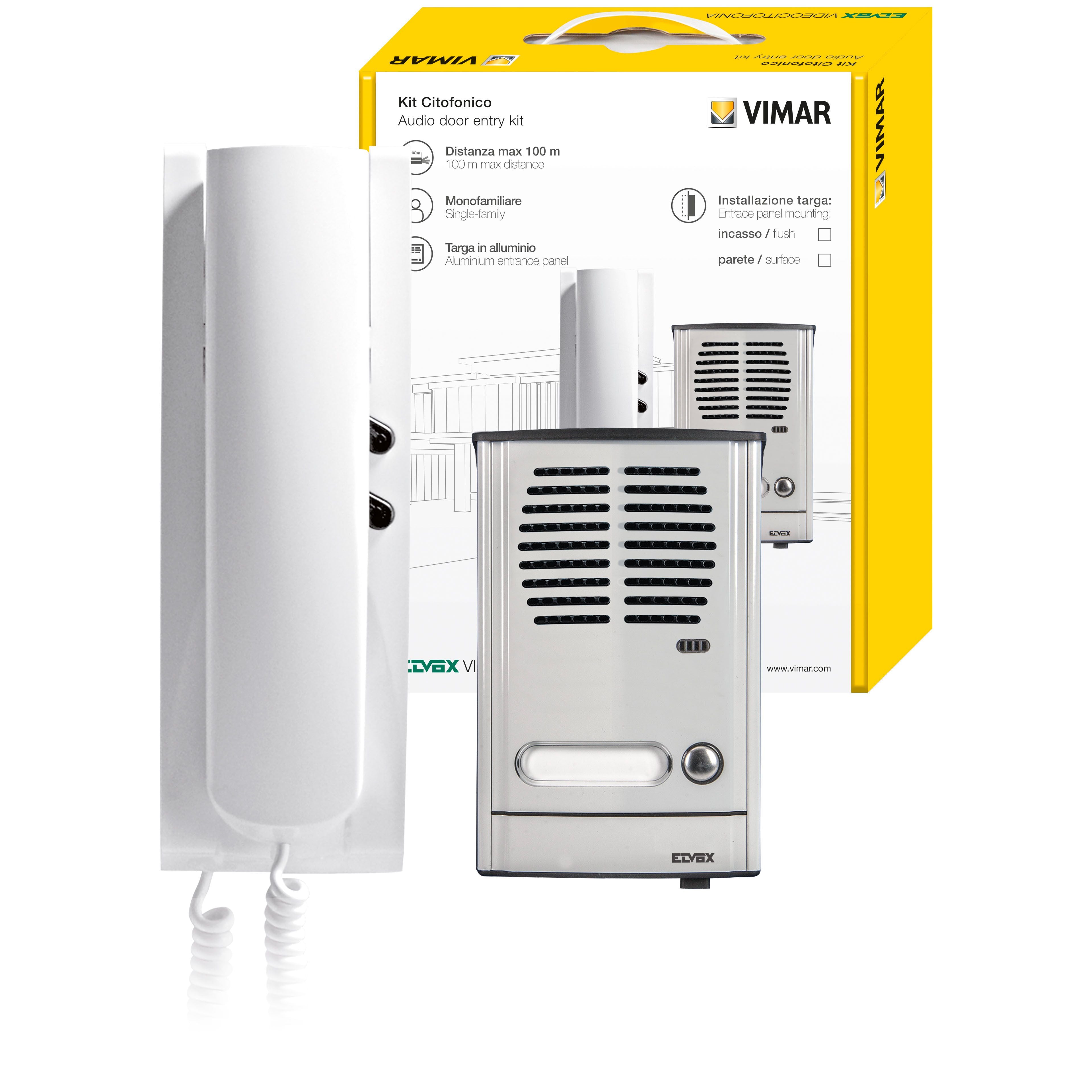 Kit citofonico per impianto monofamiliare Vimar
