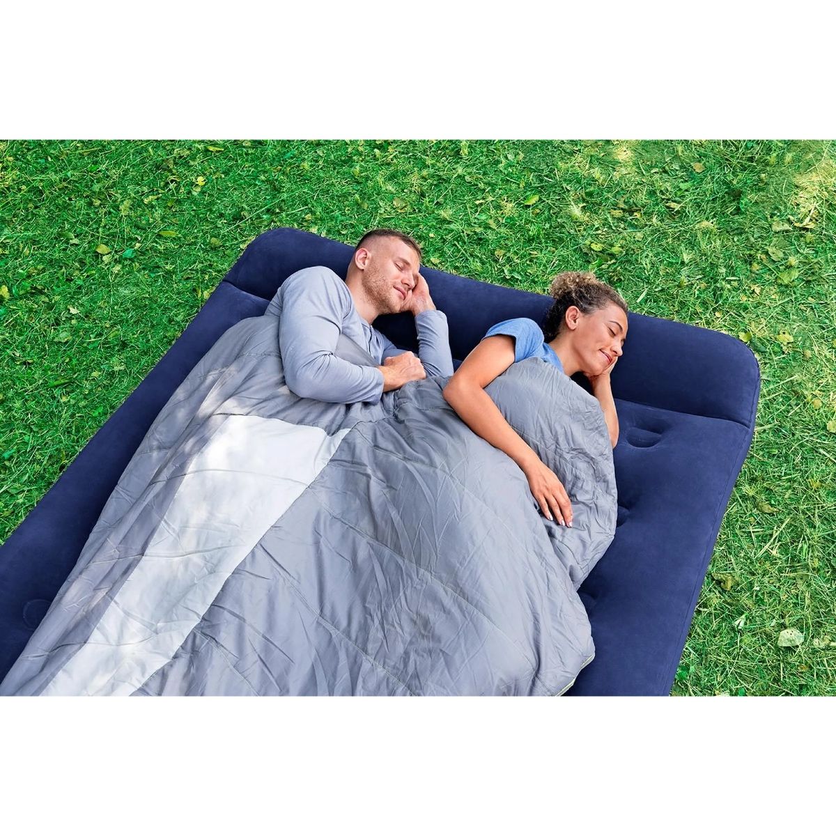 Materasso Matrimoniale Gonfiabile Blu