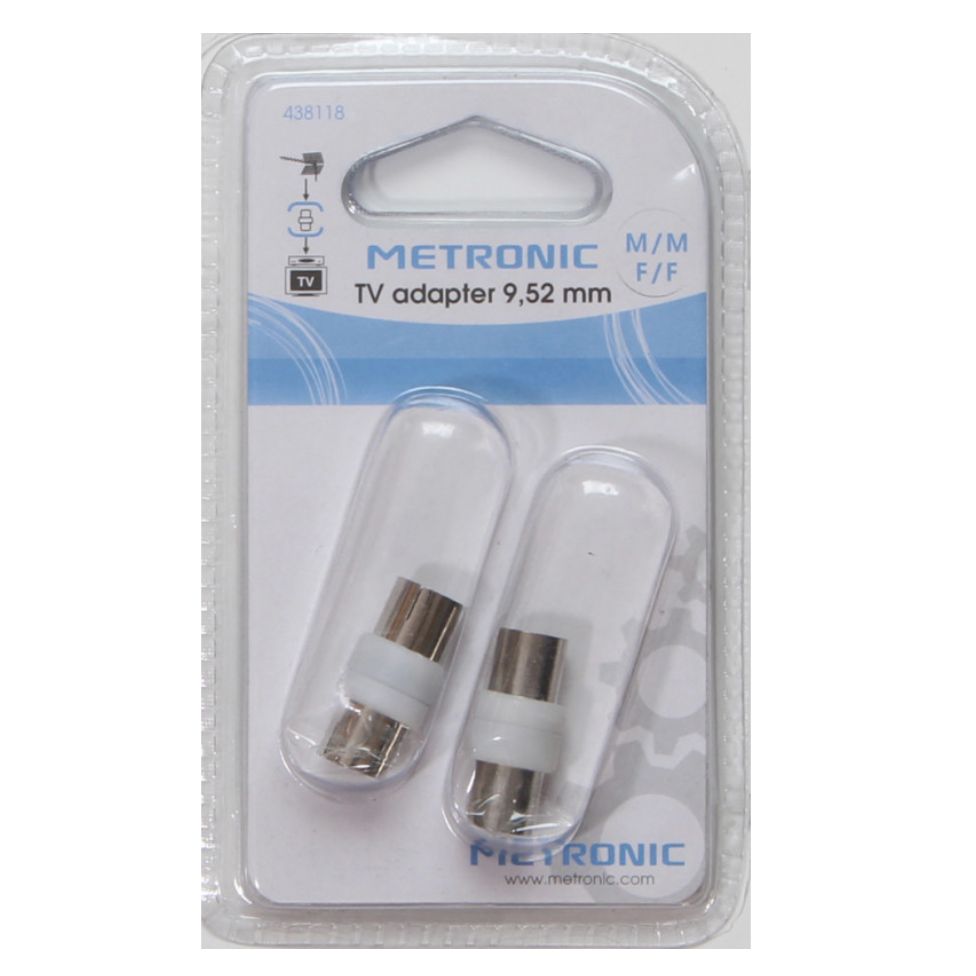 Raccordo 9,52 mm 1 mas./mas. e 1 fem./fem.