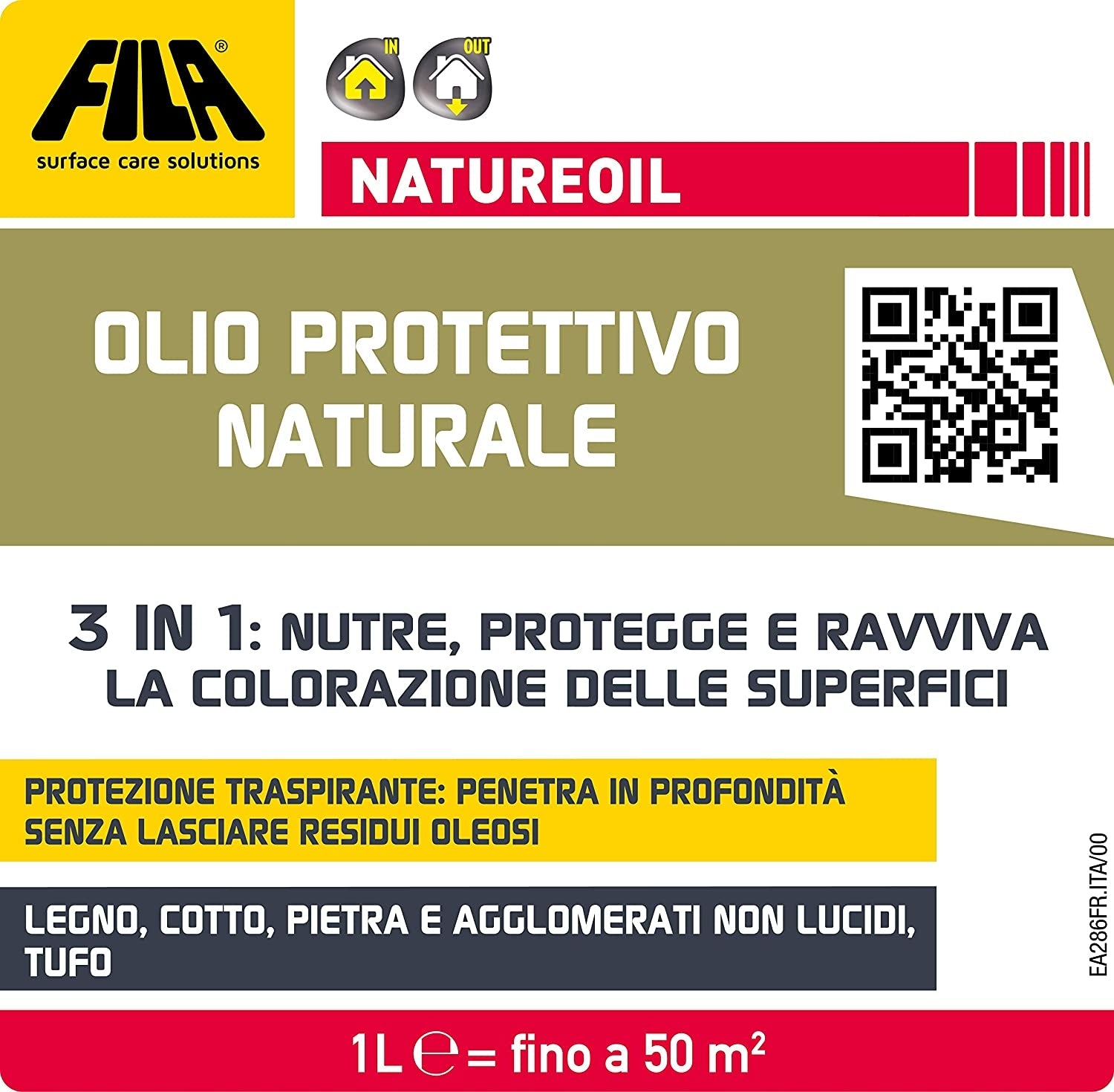 Olio protettivo Nature oil Fila per legno 1LT