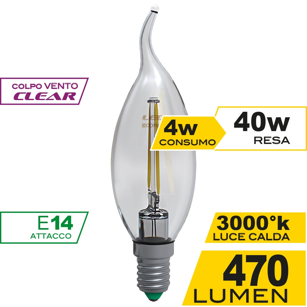 Lampadina LED colpo di vento 4W