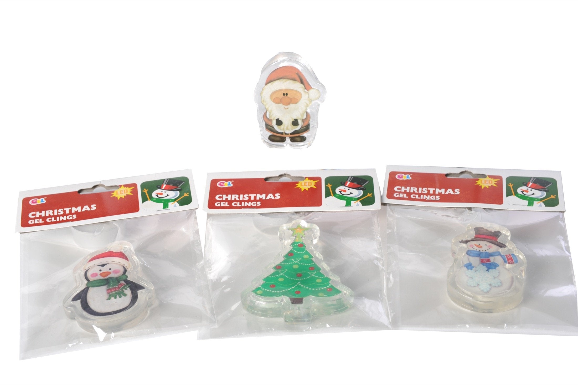 Gel finestre natalizio con led