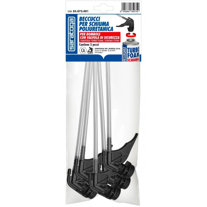 Saratoga beccucci con tappo per schiuma