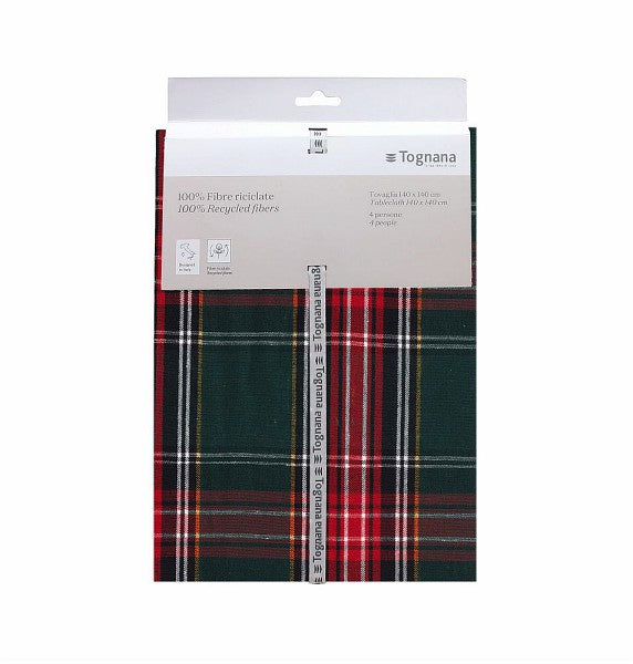 Tovaglia natalizia Tartan Lurex