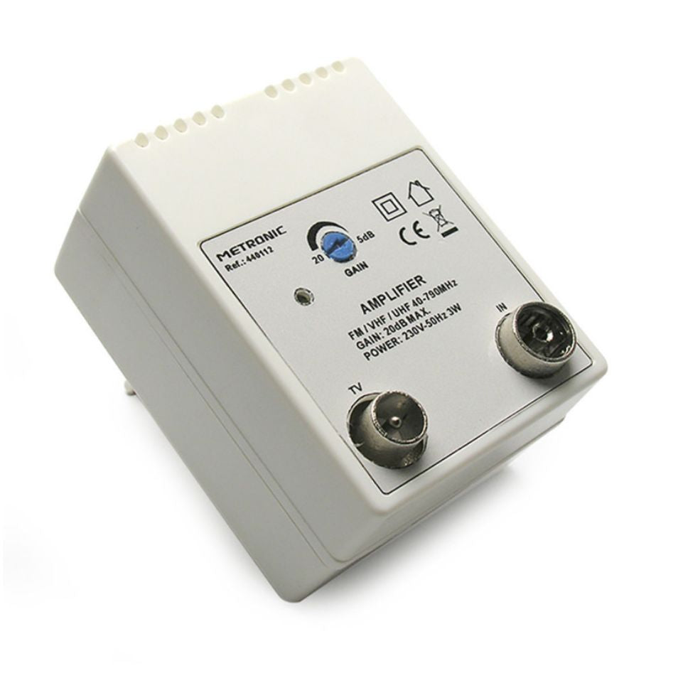 Amplificatore TV da interno 1 ingresso/1 uscita