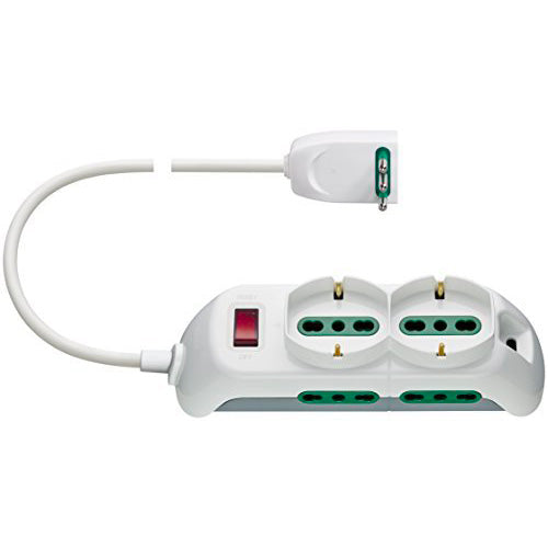 Presa 2 univers.+4P17/11+SPB11+cbe bianco