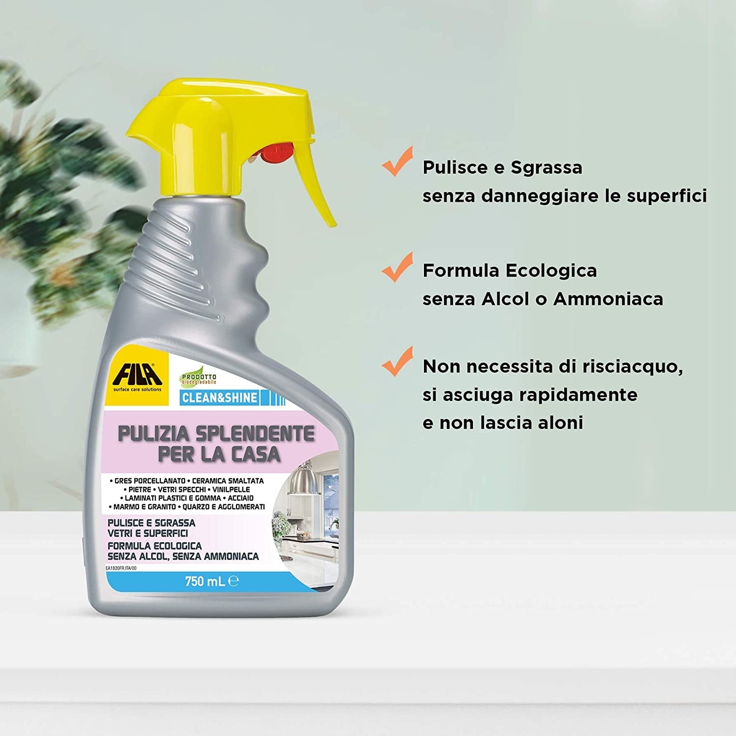 Detergente spray Clean & Shine FILA multi uso 750 ml 3