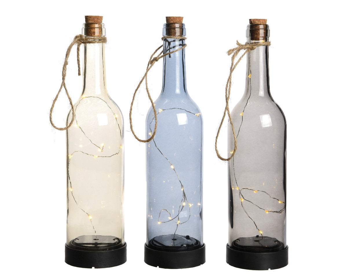 BOTTIGLIA VETRO CON MICROLED