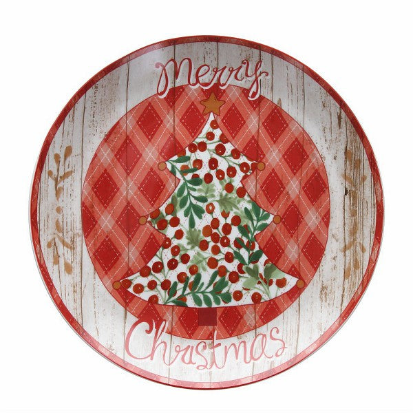 Piatto panettone Christmas tree 30cm