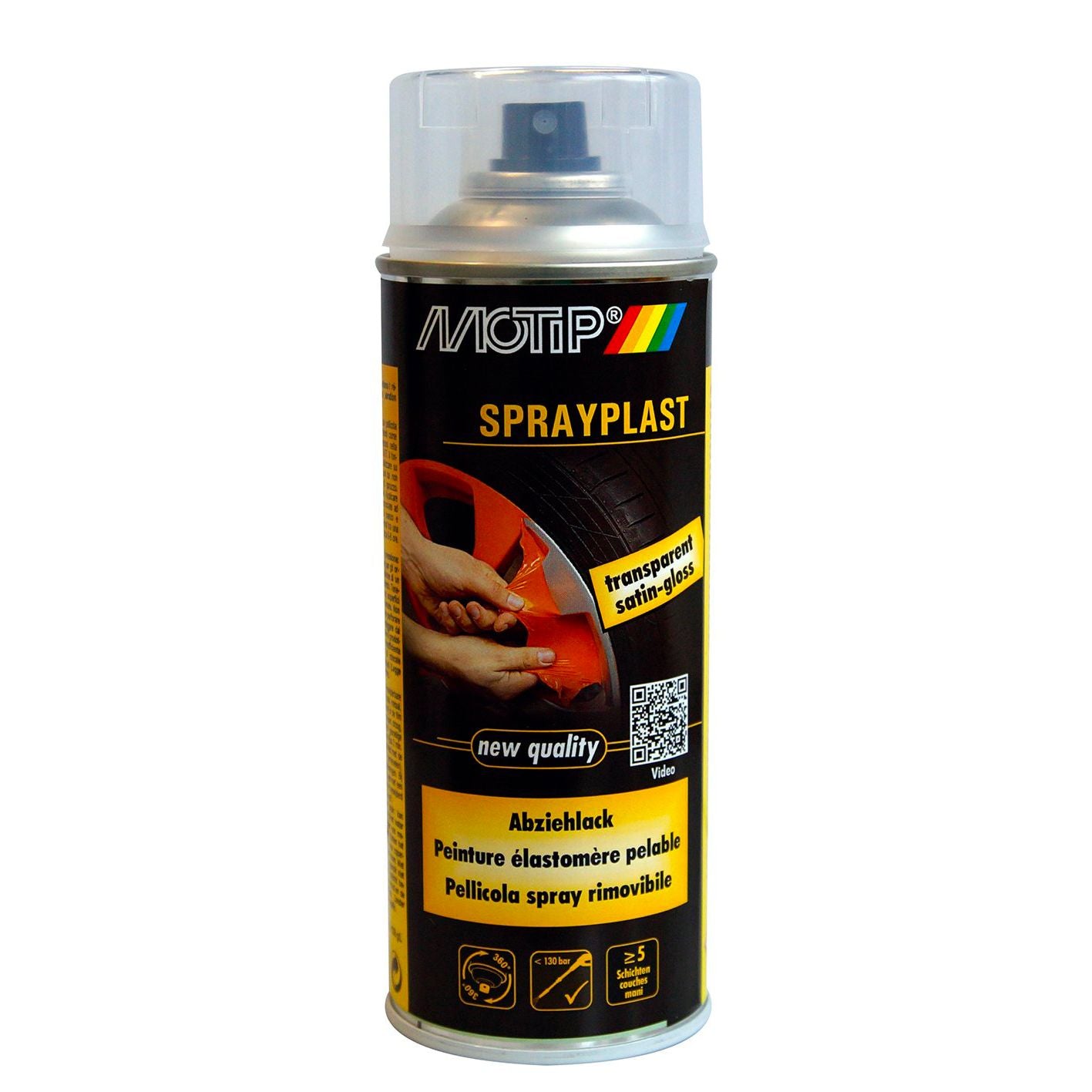 Spray plast vernice trasparente lucido pelabile 400 ml