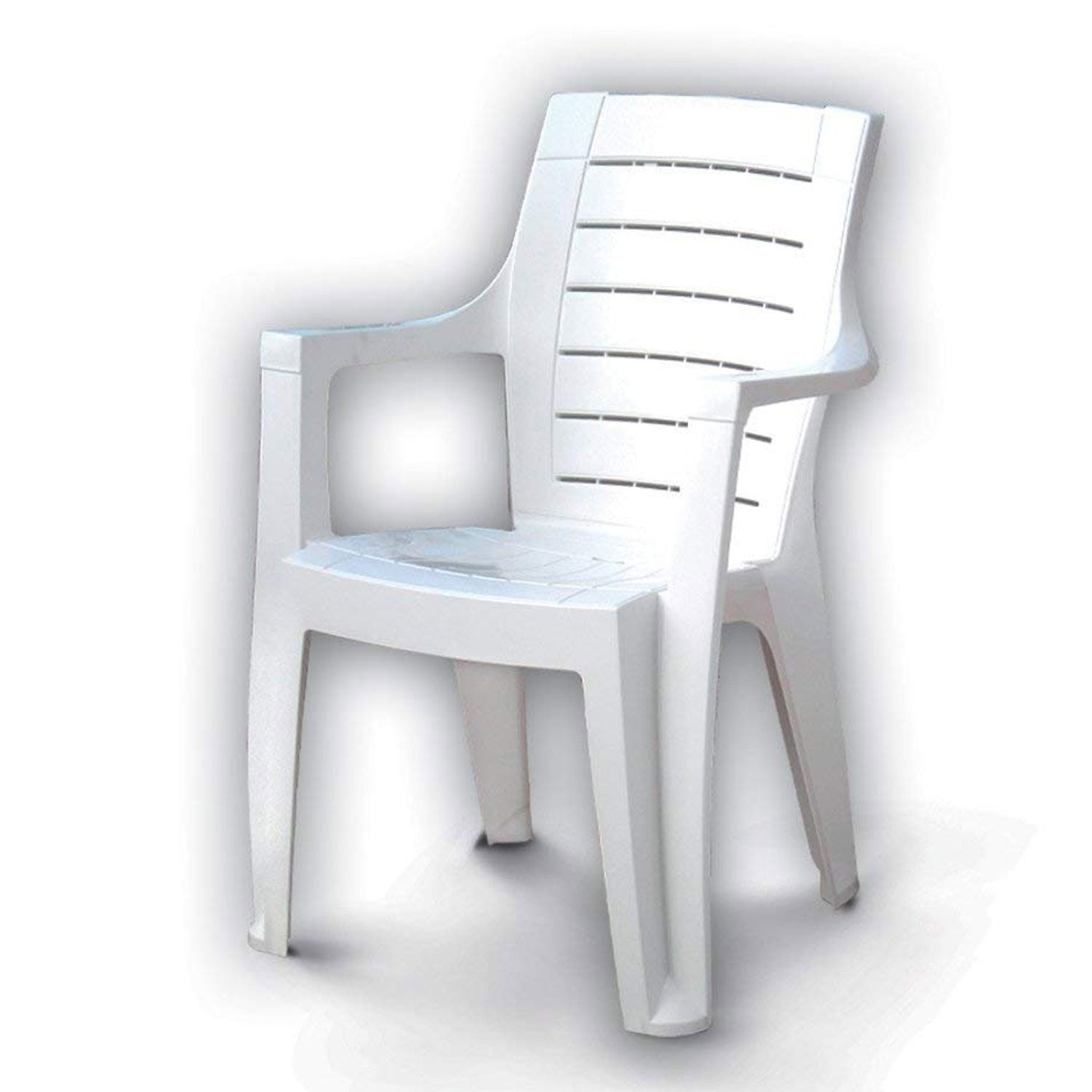 SEDIA POLTRONA IN RESINA IMPILABILE CLEOPATRA BIANCO - DIMAPLAST 4002575